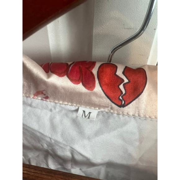 Taylor Swift Silky Satin Graphic Print Pajamas Set Eras Tour Size Medium - Picture 4 of 6